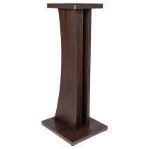 GFW-ELITESPKSTMN-BRN Coppia di supporti per monitor da studio in legno con finitura marrone scuro