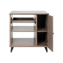 GFW-ELITESIDECAR-GRY Mobile rack sidecar cabinet in legno con finitura grigia