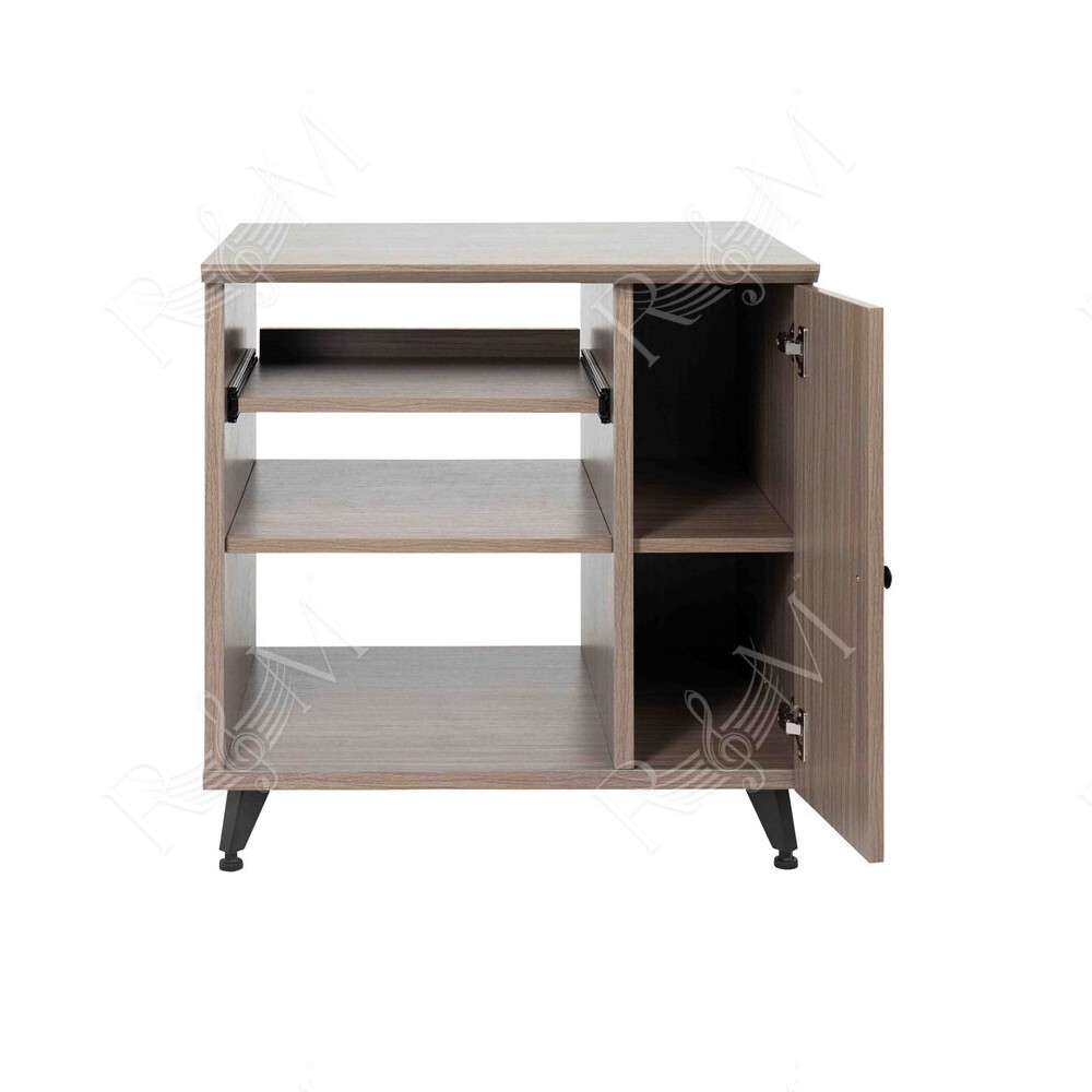 GFW-ELITESIDECAR-GRY Mobile rack sidecar cabinet in legno con finitura grigia