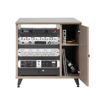 GFW-ELITESIDECAR-GRY Mobile rack sidecar cabinet in legno con finitura grigia