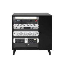 GFW-ELITESIDECAR-BLK Mobile rack sidecar cabinet in legno con finitura nera