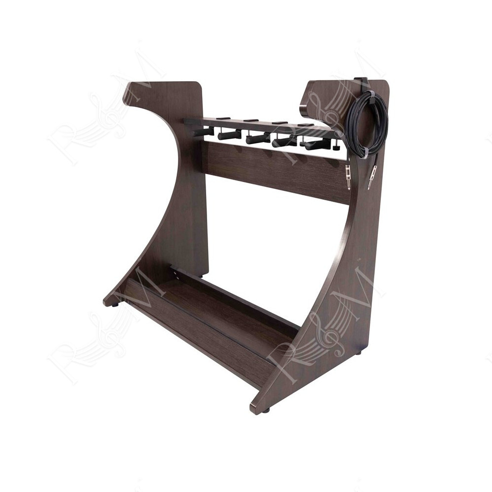 GFW-ELITEGTR5RK-BRN Rack per chitarre 5-7 posti in finitura noce scuro