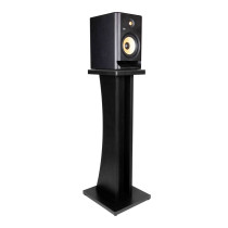 GFW-ELITESPKSTMN-BLK Coppia di supporti per monitor da studio in legno con finitura nera