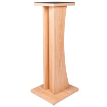 GFW-ELITESPKSTMN-MPL Coppia di supporti per monitor da studio in legno con finitura naturale Maple opaca