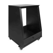 GFW-ELITESTUDIORK12-BLK Rack da studio inclinato 12 unità con finitura nera standard