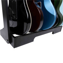 GFW-GTR-WD6RK-BLK Supporto in legno per 6 chitarre con finitura nera