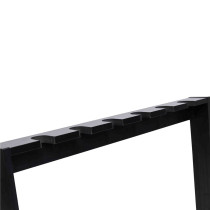 GFW-GTR-WD6RK-BLK Supporto in legno per 6 chitarre con finitura nera