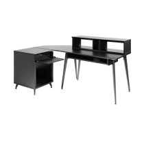 GFW-ELITEDESK-BLK Scrivania workstation Elite per studi e creator