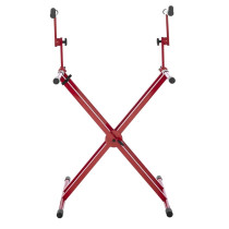 GFW-KEY-5100XRED Supporto per tastiera a doppio livello con struttura a "X" in colore rosso