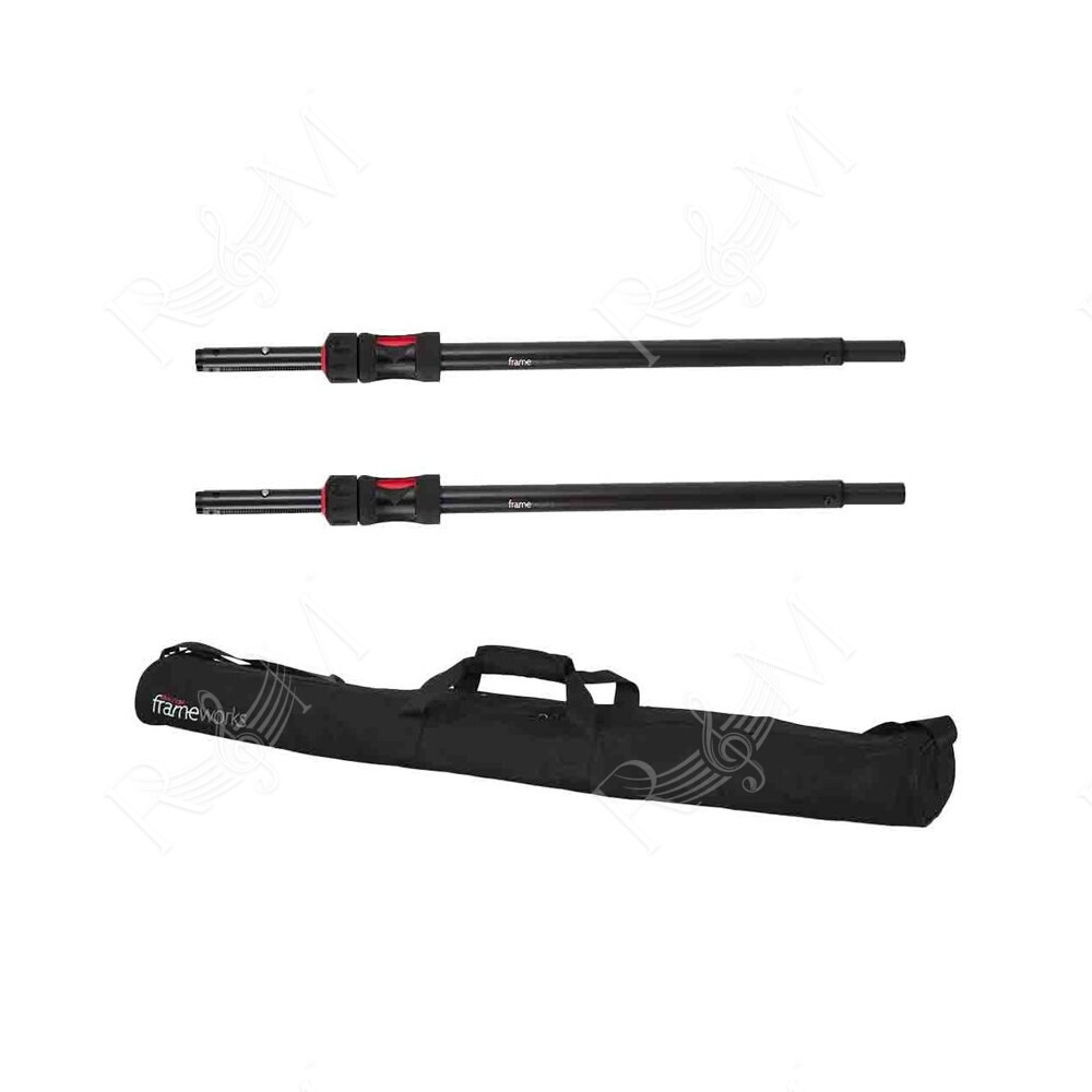 GFW-ID-SPKR-SPSET Coppia di pali per subwoofer regolabili con pistone di sollevamento