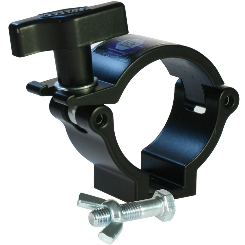 Super lightweight half-coupler clamp (black).