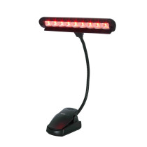 GFWMUSLEDR - Lampada LED rossa per leggii musicali