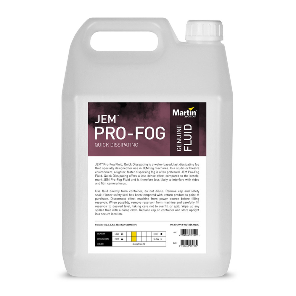 JEM Pro-Fog fluid quick dissipating (4 x 5l).