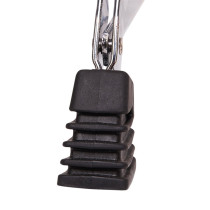 GFW-DRUMTHRONE-R Sgabello per batteria regolabile con seduta imbottita e base a tre gambe pieghevoli