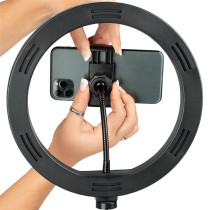 GFW-ID-CTRINGLIGHT Luce ad anello LED da 10" con supporto smartphone per supporti ID Series Creator Tree