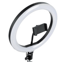 GFW-RINGLIGHTSET Set con due anelli LED e supporti per smartphone ideale per streaming, podcast e content creation