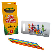 PZA ZKIDS 6 DRUMSTICKS + PAD, CRAYOLA
