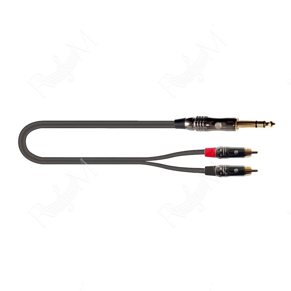 ITST/JS2RCA-3 Cavo Jack 6.3 TRS Stereo / 2x Spina Phono RCA 3 mt