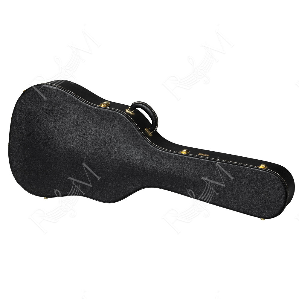 ASLFTCASE-PB-DN Lifton historic Hardshell Case Dreadnought Black/Goldenrod