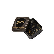 APRGG50-74M Standard Black Medium Pick Tin/50