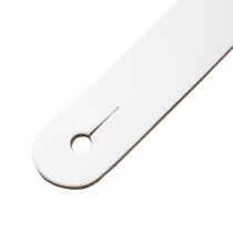 M26PD-WHT_BLK Tracolla in pelle pieno fiore imbottita White e Black 3"