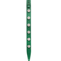 MG317IB-001 Tracolla in pelle Green 2.5"