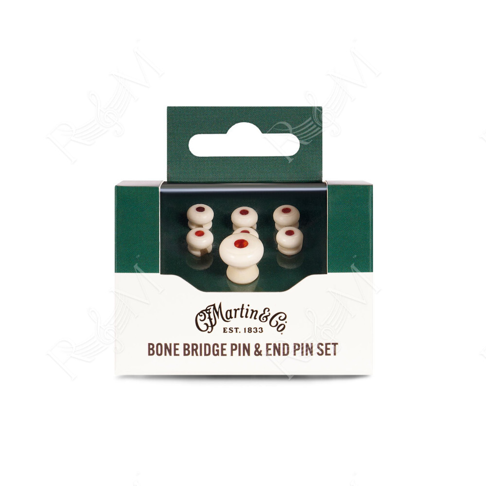 18APP0028 Bone Bridge Pins Faux Tortoise Inlay