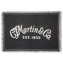 18N0398 Martin Script Logo Woven Blanket