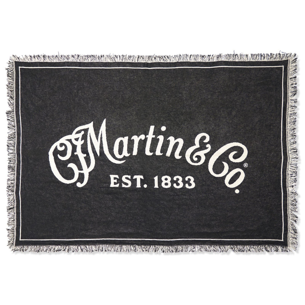 18N0398 Martin Script Logo Woven Blanket