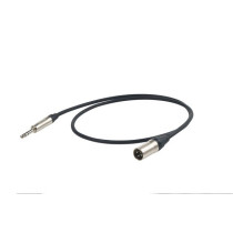 Cavo professionale esoterico bilanciato con connessioni spina jack Stereo Ø 6.3 mm Neutrik - spina volante XLR 3P Neutrik/NP3X -
