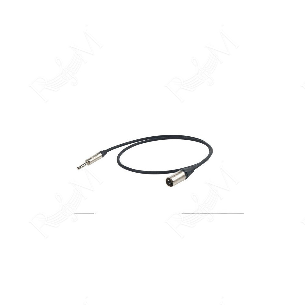 Cavo professionale esoterico bilanciato con connessioni spina jack Stereo Ø 6.3 mm Neutrik - spina volante XLR 3P Neutrik/NP3X -