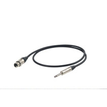 Cavo professionale esoterico sbilanciato con connessioni spina jack Mono Ø 6.3 mm Neutrik - presa volante XLR 3P Neutrik/NP2X - 