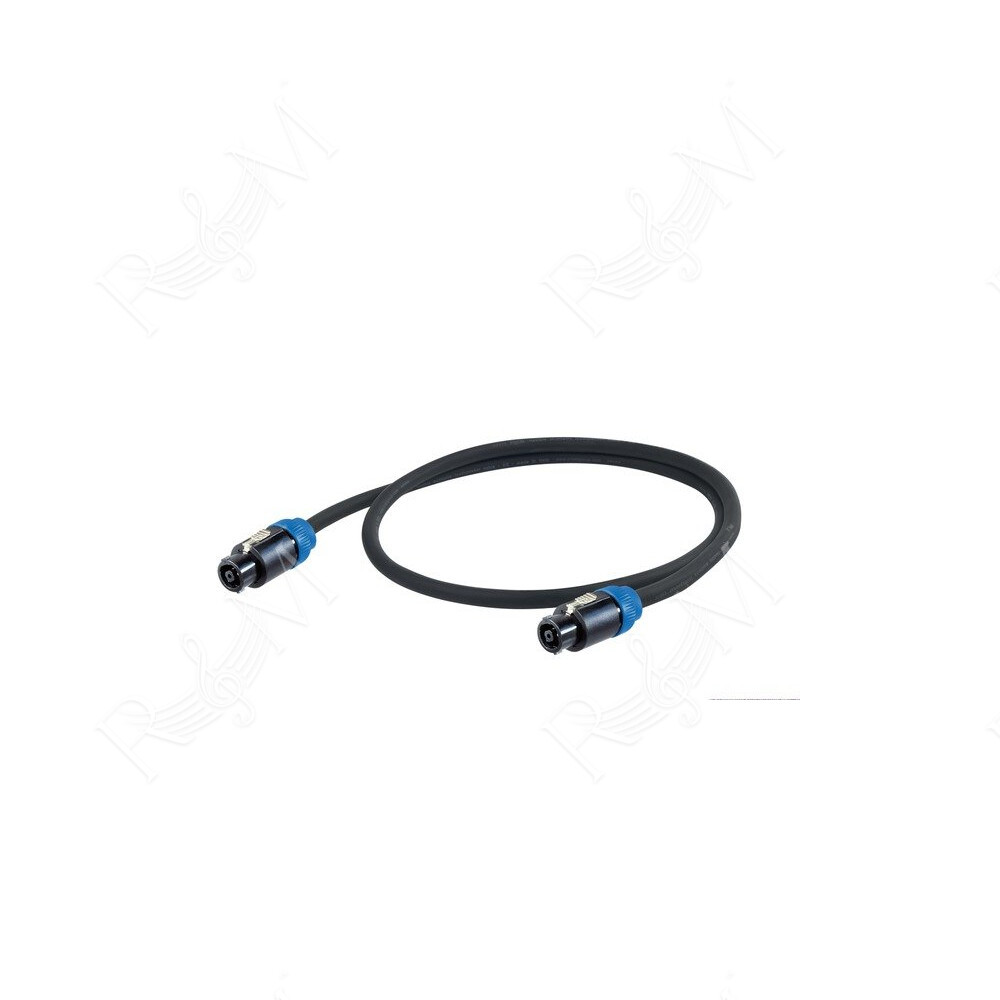 Cavo professionale per diffusori acustici passivi - sez. 8 x 2 mm2 - con connessioni Speakon 8P Neutrik/NL8FC - HPC680BK - NL8FC