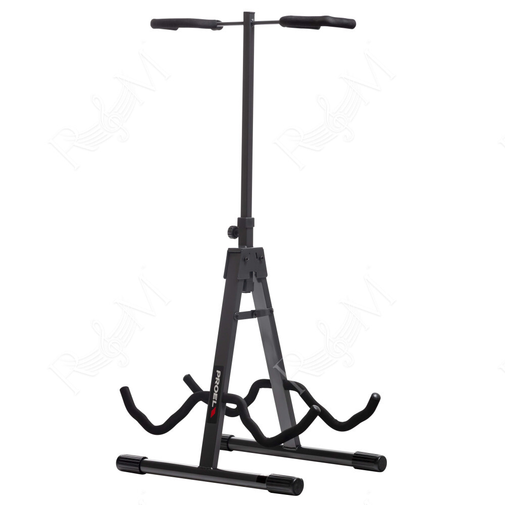 Supporto universale doppio per basso/chitarra elettrica e chitarra classica/acustica