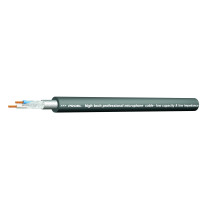 Cavo bilanciato “high quality” - per microfono con guaina esterna flessibile - O.F.C. (Oxygen Free Copper - Sezione 2 x 0,34 mm2