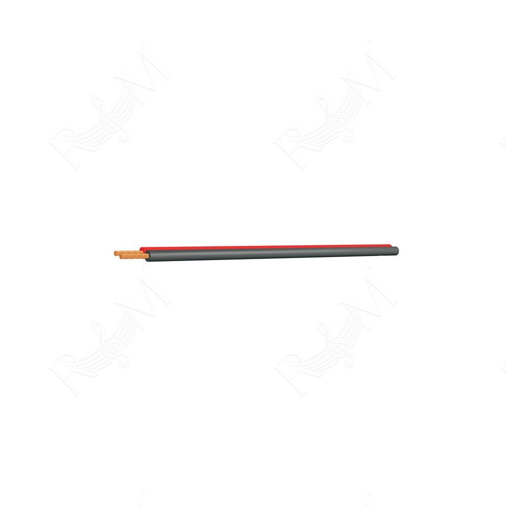 Cavo professionale piatto a 2 conduttori per casse acustiche passive.