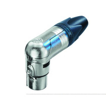 Presa volante NEUTRIK XLR, 3 poli ad angolo 90°.