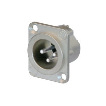 Spina da pannello NEUTRIK XLR 3P in alluminio anodizzato.