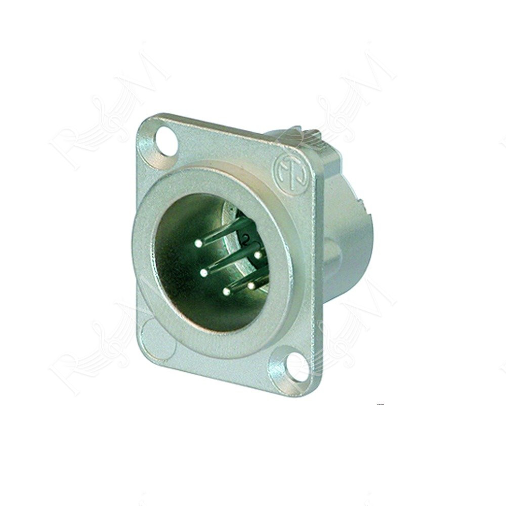 Spina da pannello NEUTRIK XLR 5P in alluminio anodizzato.