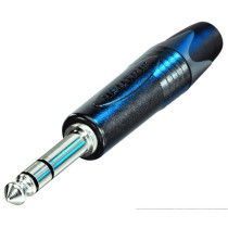 Jack Stereo professionale NEUTRIK Ø 6.3 mm - 1/4' cromato nero.