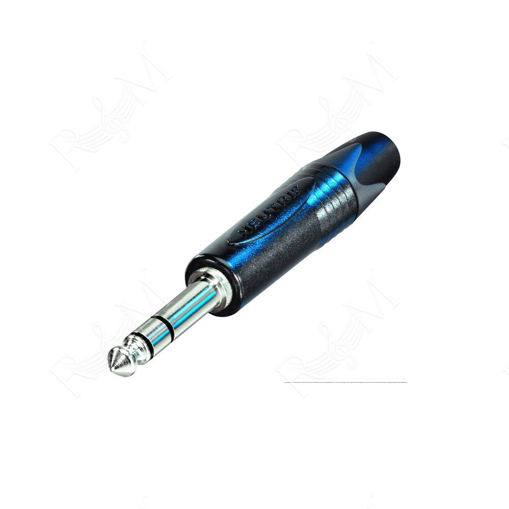 Jack Stereo professionale NEUTRIK Ø 6.3 mm - 1/4' cromato nero.