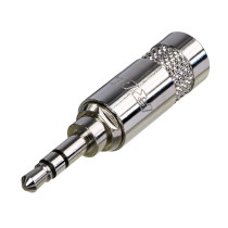 Jack Stereo Ø 3.5 - 1/8' mm REAN, interamente in metallo.
