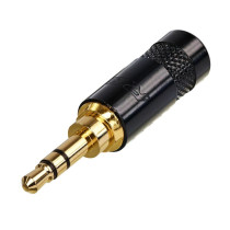 Jack Stereo Ø 3.5 - 1/8' mm REAN, interamente in metallo.