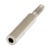 Presa volante jack stereo Ø 6.3 mm.-1/4'.