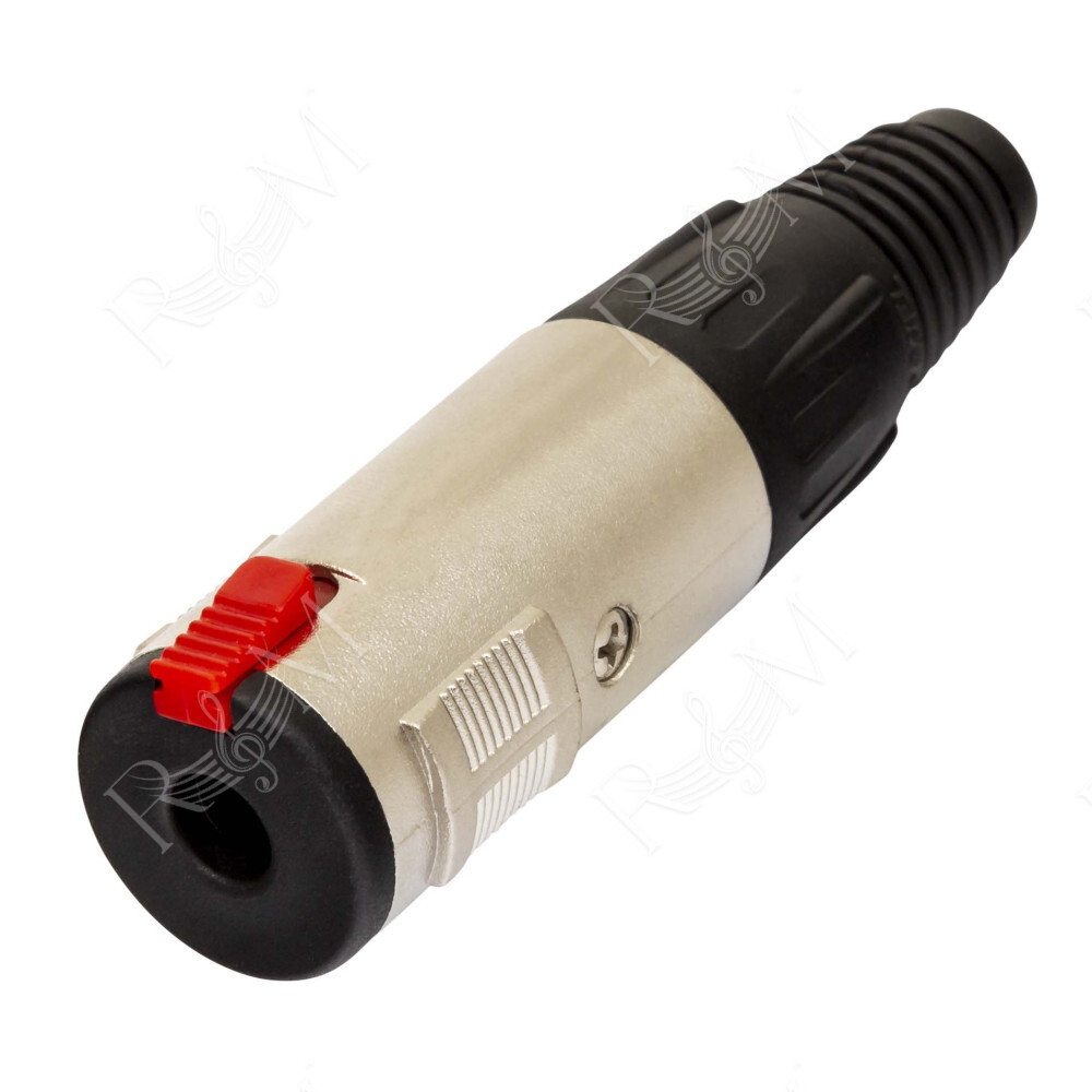 Presa volante jack stereo Ø 6.3 mm.-1/4', molla passacavo flessibile Ø 10 mm.