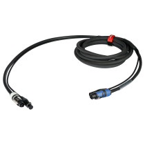 Nuovo cavo professionale Phono-Rete per il collegamento di diffusori acustici attivi. Cavo 3 x 2,5 + 2x0,35 - con connessioni pr