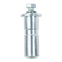 Adattatore a vite in acciaio tornito (ø 28 x 80 mm.) con bullone M12 x 25 mm. incorporato.