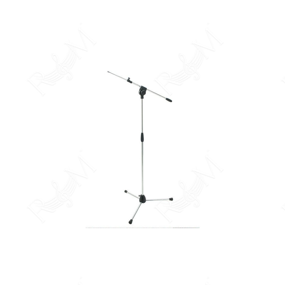 Asta professionale a giraffa telescopica per microfono, con base tripoide in alluminio