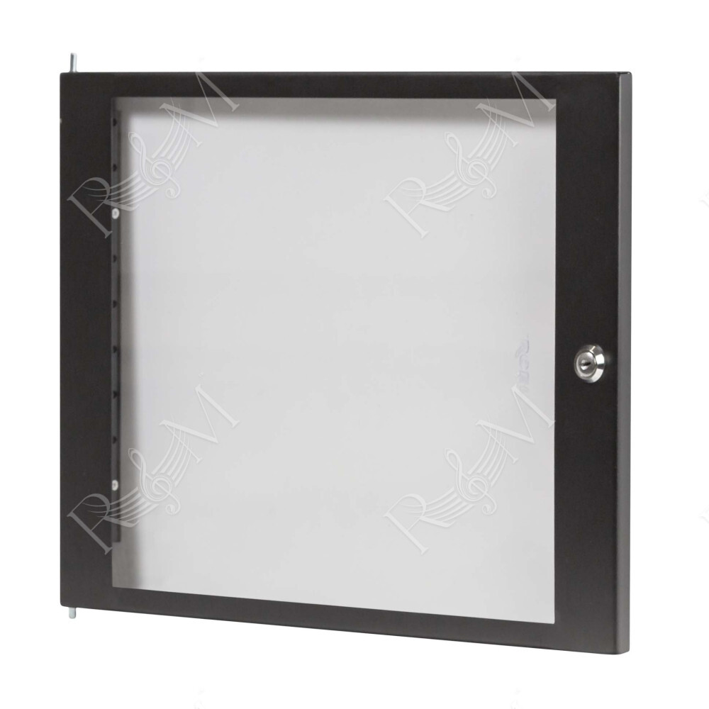 Porta anteriore ad 8U, realizzata in plexiglass con telaio in acciaio