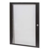 Porta anteriore ad 12U, realizzata in plexiglass con telaio in acciaio